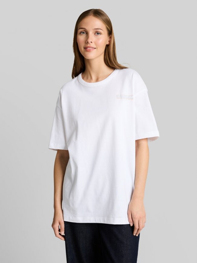 Tom Tailor Oversize T-Shirt mit Rückenprint - White Tom Tailor Oversize T-Shirt mit Rückenprint - White
