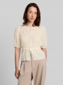 Tom Tailor Bluse mit Schleifen - Off White Tom Tailor Bluse mit Schleifen - Off White