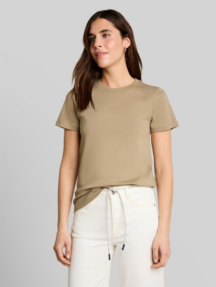 Tom Tailor Basic T-Shirt aus Baumwolle - Silver Olive