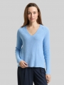 Tom Tailor Strickpullover mit V-Ausschnitt - Light Fjord Blue