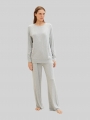 Tom Tailor Pyjama-Hose in Melange Optik - Grey-medium-melange Tom Tailor Pyjama-Hose in Melange Optik - Grey-medium-melange