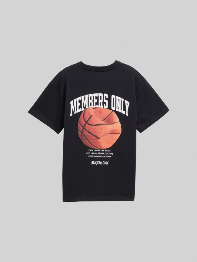 Tom Tailor T-Shirt mit Print - Heavy Black Tom Tailor T-Shirt mit Print - Heavy Black
