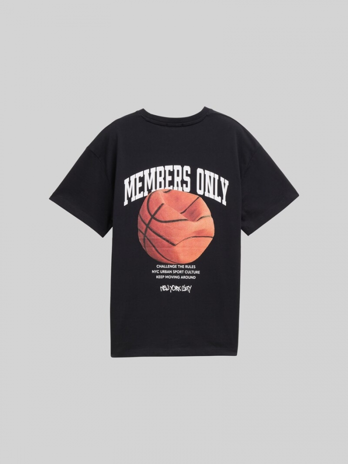 Tom Tailor T-Shirt mit Print - Heavy Black Tom Tailor T-Shirt mit Print - Heavy Black