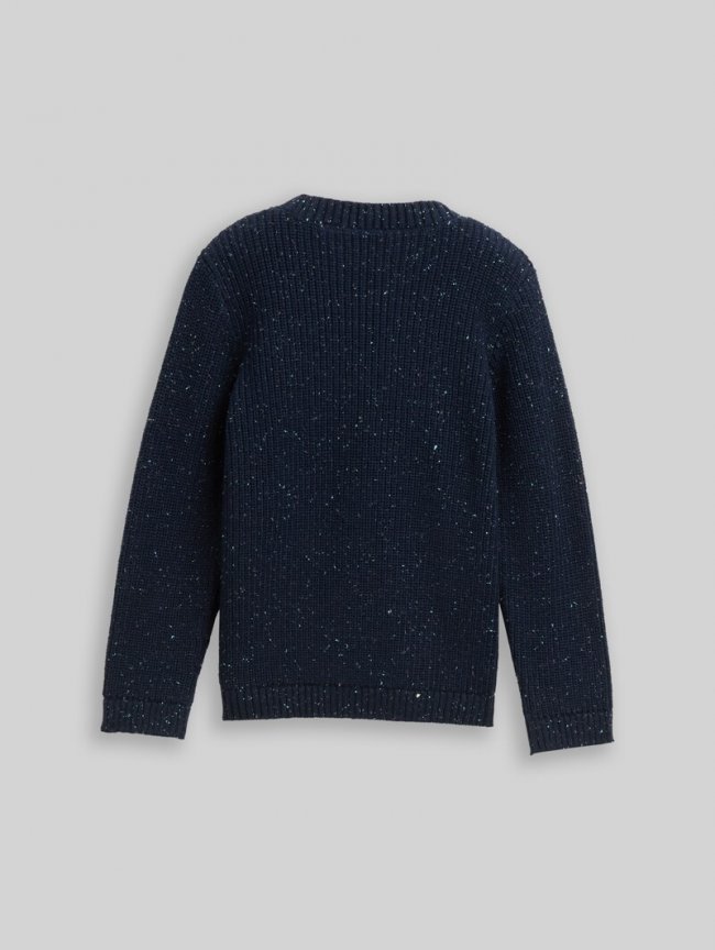 Tom Tailor Strickpullover aus Noppengarn - Sky Captain Blue Tom Tailor Strickpullover aus Noppengarn - Sky Captain Blue