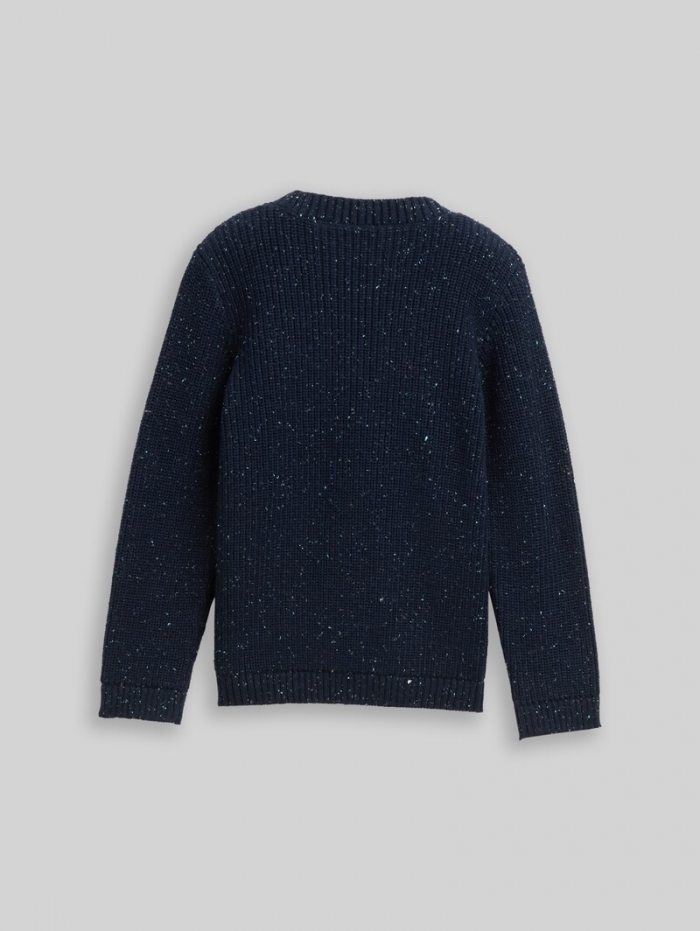 Tom Tailor Strickpullover aus Noppengarn - Sky Captain Blue Tom Tailor Strickpullover aus Noppengarn - Sky Captain Blue