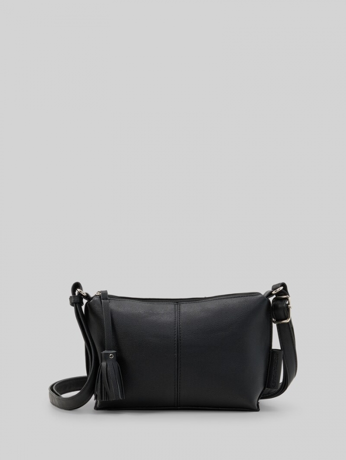 Tom Tailor TTAVRIL S Umhängetasche mit Ziernaht - Schwarz / Black Tom Tailor TTAVRIL S Umhängetasche mit Ziernaht - Schwarz / Black