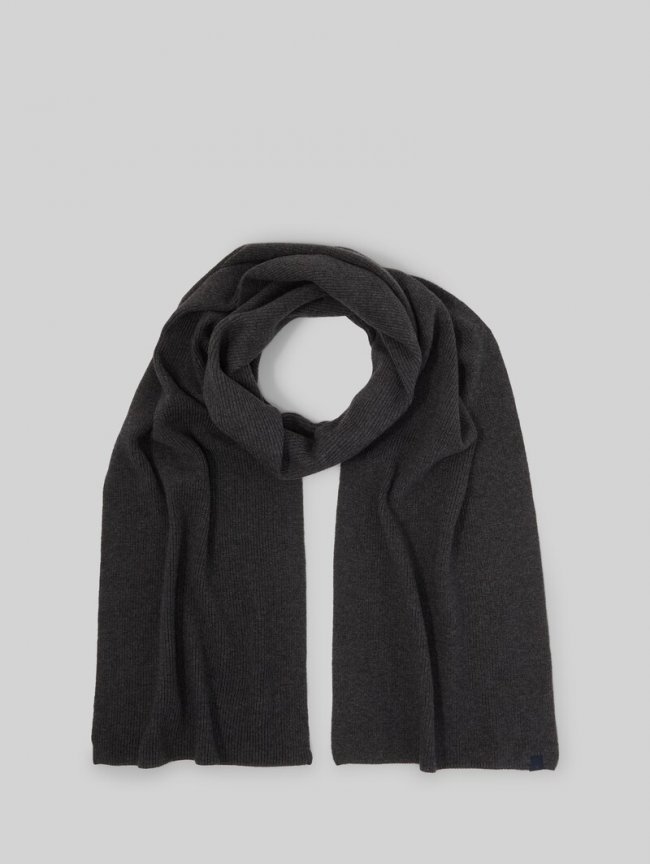 Tom Tailor Schal mit Kaschmir-Anteil - Black Grey Melange Tom Tailor Schal mit Kaschmir-Anteil - Black Grey Melange