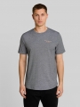Tom Tailor T-Shirt mit feinem Streifenmuster - Black White Mini Stripe