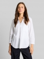 Tom Tailor Hemdbluse mit Leinenanteil - White Tom Tailor Hemdbluse mit Leinenanteil - White