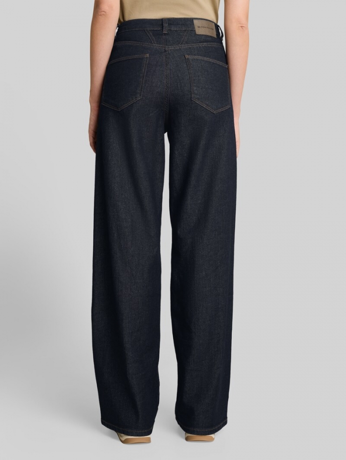 Tom Tailor TTMADINA WIDE Jeans - Rinsed Blue Denim Tom Tailor TTMADINA WIDE Jeans - Rinsed Blue Denim