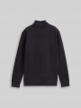 Tom Tailor Sweatjacke mit Stehkragen - Heavy Black Tom Tailor Sweatjacke mit Stehkragen - Heavy Black