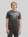 Tom Tailor T-Shirt mit Logo-Print - Tarmac Grey
