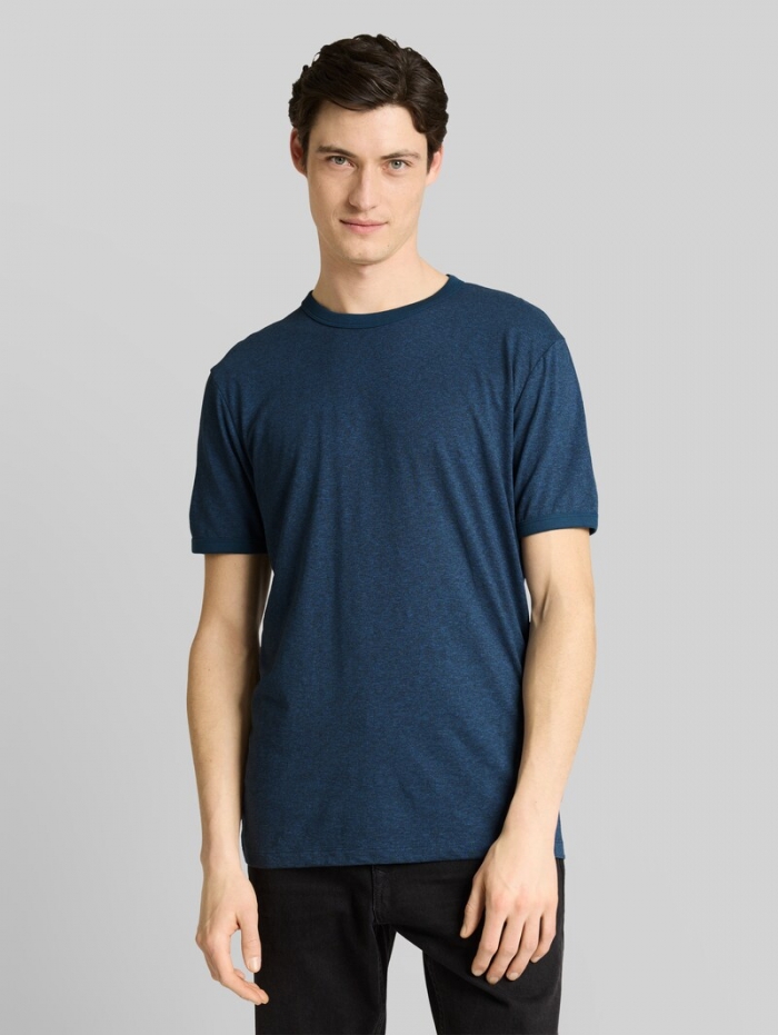 Tom Tailor T-Shirt in Melange-Optik - Nighttime Blue Melange Tom Tailor T-Shirt in Melange-Optik - Nighttime Blue Melange