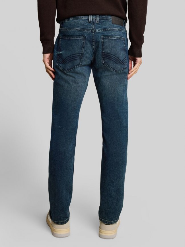 Tom Tailor TTMARVIN STRAIGHT Jeans mit Stretch - Dark Blue Denim Tom Tailor TTMARVIN STRAIGHT Jeans mit Stretch - Dark Blue Denim