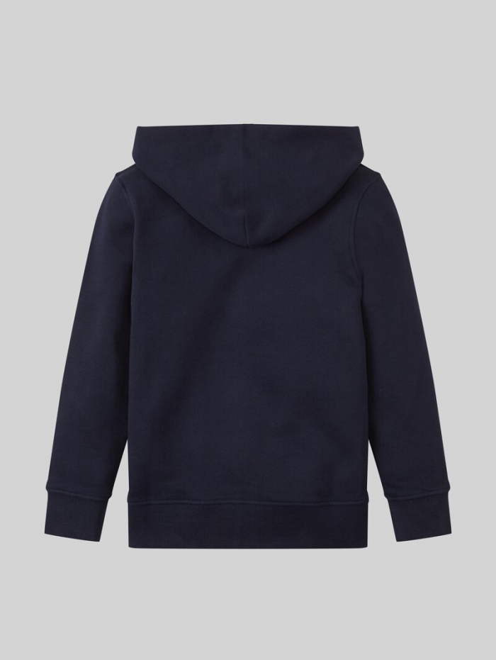 Tom Tailor Kapuzen Hoodie mit Logoprint - Sky Captain Blue Tom Tailor Kapuzen Hoodie mit Logoprint - Sky Captain Blue