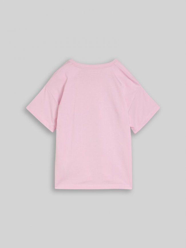 Tom Tailor Oversize T-Shirt mit Print - Cold Pink Tom Tailor Oversize T-Shirt mit Print - Cold Pink