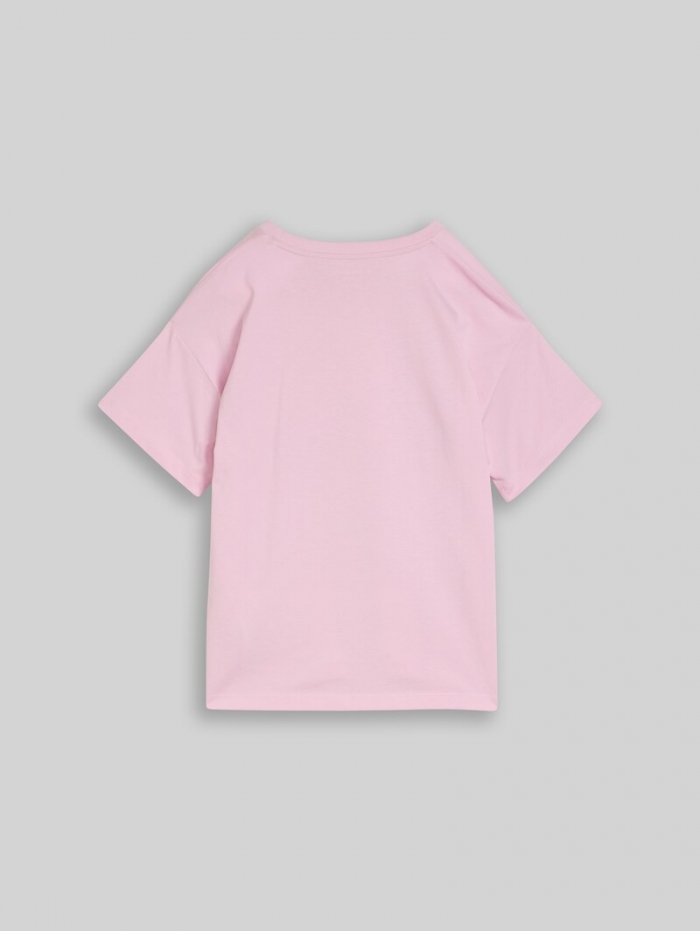Tom Tailor Oversize T-Shirt mit Print - Cold Pink Tom Tailor Oversize T-Shirt mit Print - Cold Pink