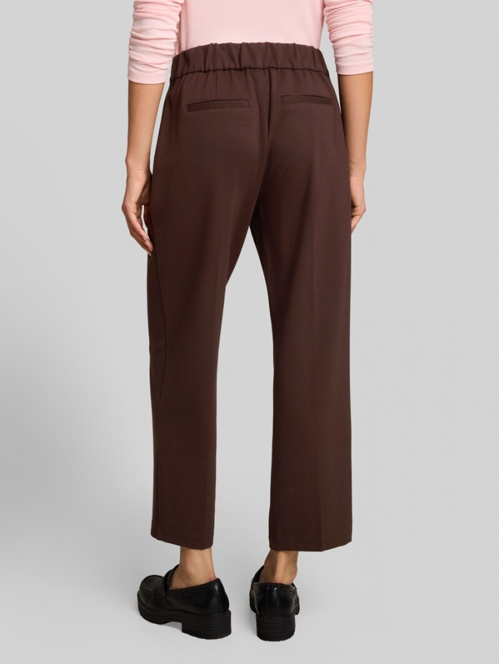 Tom Tailor Cropped Straight Hose mit Gürtel - Java Dark Brown Tom Tailor Cropped Straight Hose mit Gürtel - Java Dark Brown