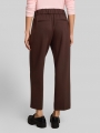 Tom Tailor Cropped Straight Hose mit Gürtel - Java Dark Brown Tom Tailor Cropped Straight Hose mit Gürtel - Java Dark Brown