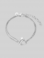 Tom Tailor Venezianer-Armband mit Herz-Anhänger - Silver Tom Tailor Venezianer-Armband mit Herz-Anhänger - Silver