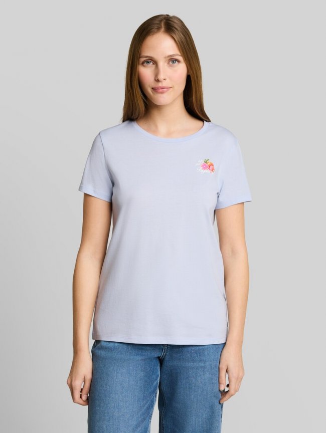 Tom Tailor T-Shirt mit Print - Mountain Sky Blue Tom Tailor T-Shirt mit Print - Mountain Sky Blue