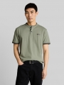 Tom Tailor Poloshirt mit Stehkragen - Greyish Shadow Olive Tom Tailor Poloshirt mit Stehkragen - Greyish Shadow Olive