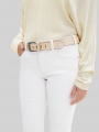 Tom Tailor TTLUCY Plus Size - Velourledergürtel mit eckiger Dornschließe - Taupe Uni Tom Tailor TTLUCY Plus Size - Velourledergürtel mit eckiger Dornschließe - Taupe Uni