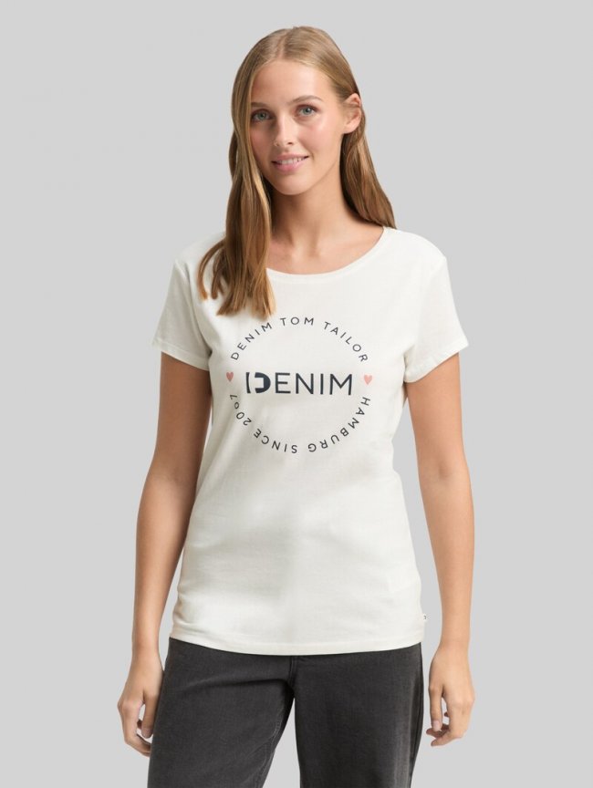 Tom Tailor Print T-Shirt im 2er-Pack - Shale Grey Melange Tom Tailor Print T-Shirt im 2er-Pack - Shale Grey Melange