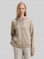 Tom Tailor Hoodie Sweatjacke aus Scuba - Soft Taupe Grey Tom Tailor Hoodie Sweatjacke aus Scuba - Soft Taupe Grey