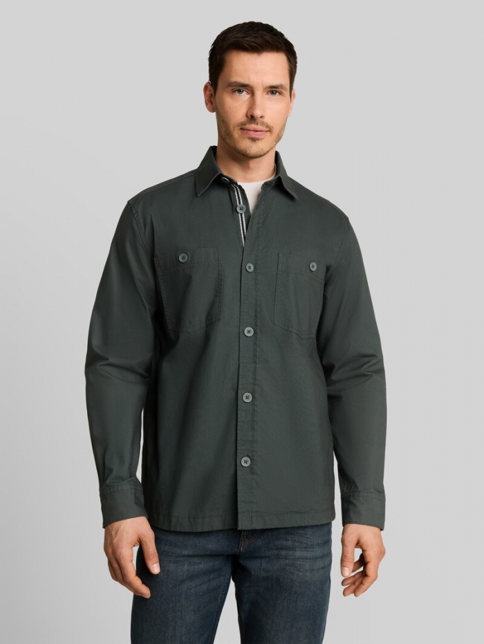 Tom Tailor Overshirt mit Eingriffstaschen - Darkest Olive Tom Tailor Overshirt mit Eingriffstaschen - Darkest Olive