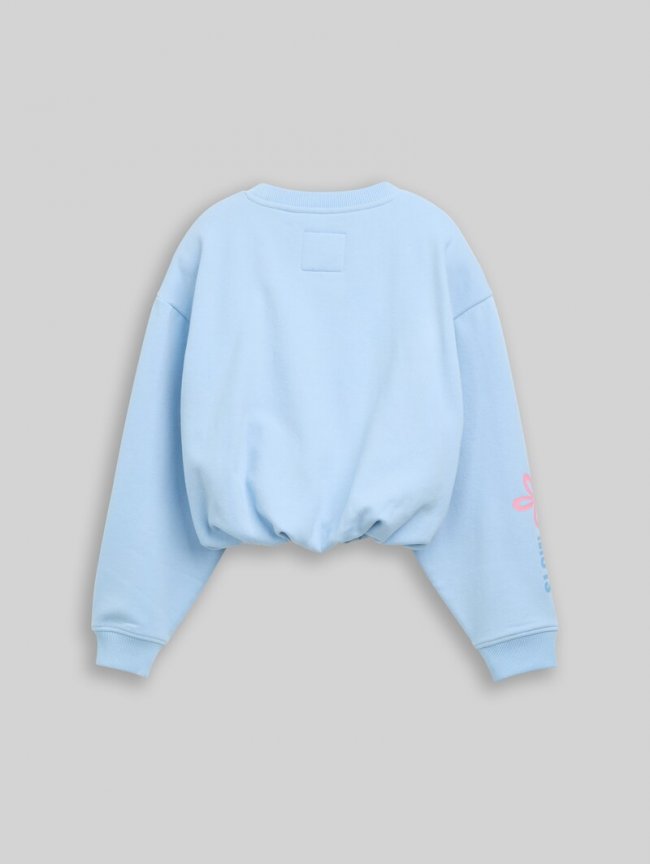 Tom Tailor Oversize Sweatshirt mit Ballonsaum - Light Cloudy Blue Tom Tailor Oversize Sweatshirt mit Ballonsaum - Light Cloudy Blue