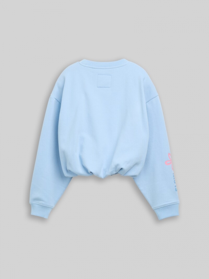 Tom Tailor Oversize Sweatshirt mit Ballonsaum - Light Cloudy Blue Tom Tailor Oversize Sweatshirt mit Ballonsaum - Light Cloudy Blue