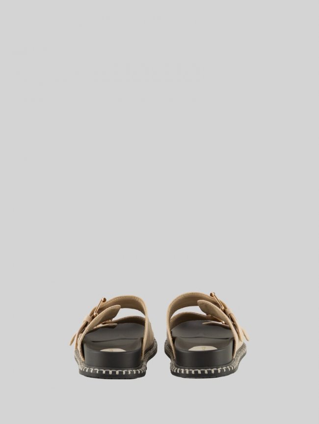 Tom Tailor Flache Sandalen mit Gold-Akzent - Gold Tom Tailor Flache Sandalen mit Gold-Akzent - Gold