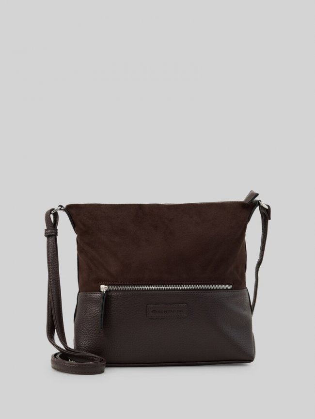Tom Tailor TTGIA M Umhängetasche aus Lederimitat - Mixed Brown