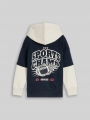 Tom Tailor Oversize Hoodie Sweatshirt im 2-in-1-Look mit Rückenprint - Sky Captain Blue Tom Tailor Oversize Hoodie Sweatshirt im 2-in-1-Look mit Rückenprint - Sky Captain Blue