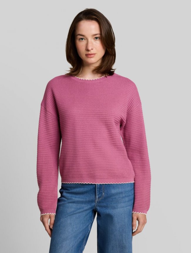 Tom Tailor Relaxed Fit Strickpullover - Dusty Berry Tom Tailor Relaxed Fit Strickpullover - Dusty Berry