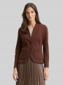Tom Tailor Slim Fit Blazer mit Ottoman Struktur - Dark Pecan Brown Tom Tailor Slim Fit Blazer mit Ottoman Struktur - Dark Pecan Brown