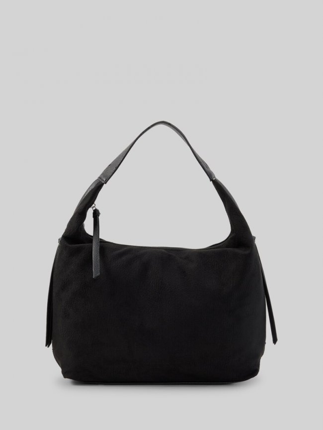 Tom Tailor TTAIANA L Beuteltasche in Wildleder-Optik - Schwarz / Black Tom Tailor TTAIANA L Beuteltasche in Wildleder-Optik - Schwarz / Black