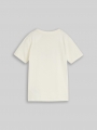 Tom Tailor T-Shirt mit Fußball-Print - Wool White