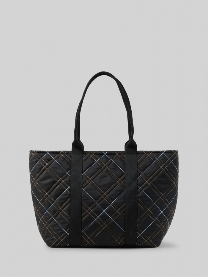 Tom Tailor TTAMINTA XL Shopper mit Karomuster - Schwarz / Black Tom Tailor TTAMINTA XL Shopper mit Karomuster - Schwarz / Black