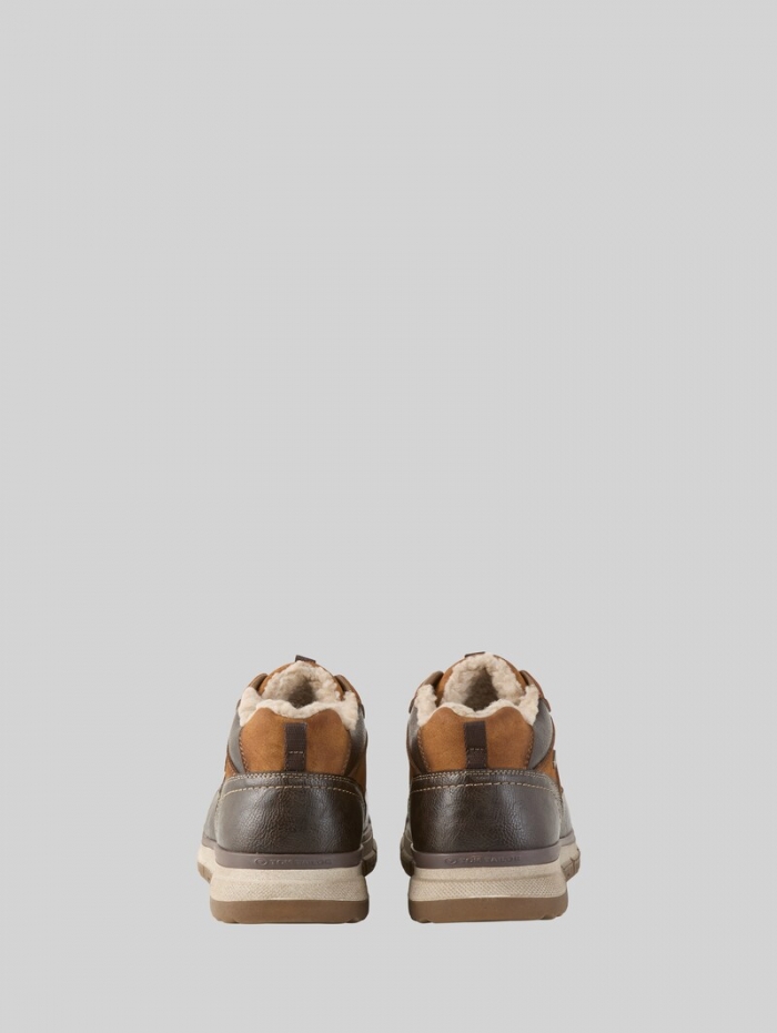 Tom Tailor Wasserdichte Schnürschuhe - Cognac