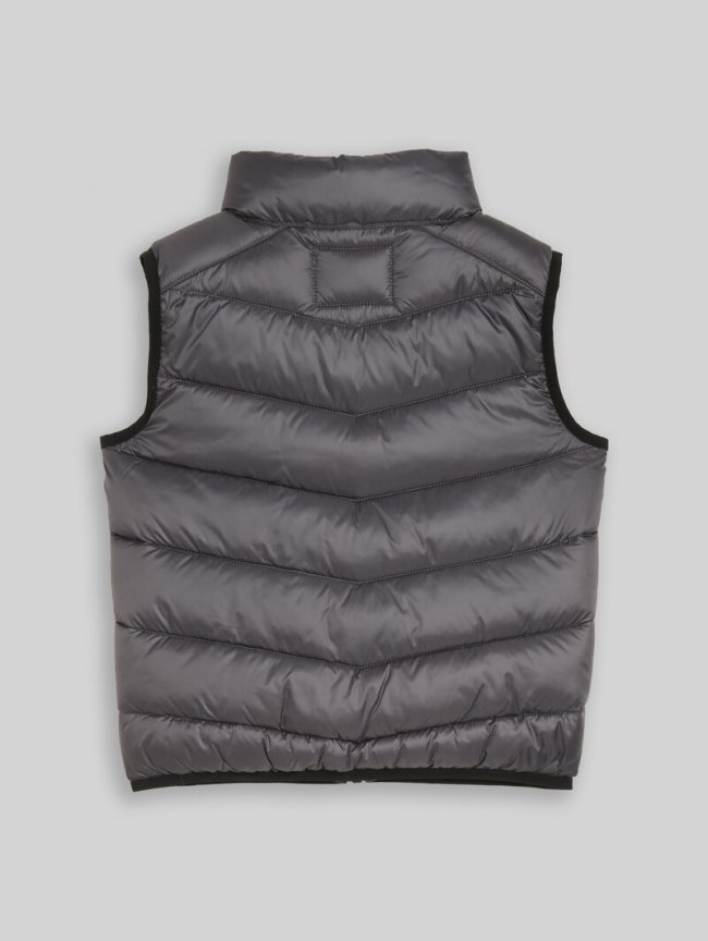Tom Tailor Lightweight Steppweste mit wasserabweisender Funktion - Dark Urban Grey Tom Tailor Lightweight Steppweste mit wasserabweisender Funktion - Dark Urban Grey