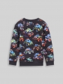 Tom Tailor Sweatshirt mit Allover-Print - Multicolor Monstertruck Design Tom Tailor Sweatshirt mit Allover-Print - Multicolor Monstertruck Design