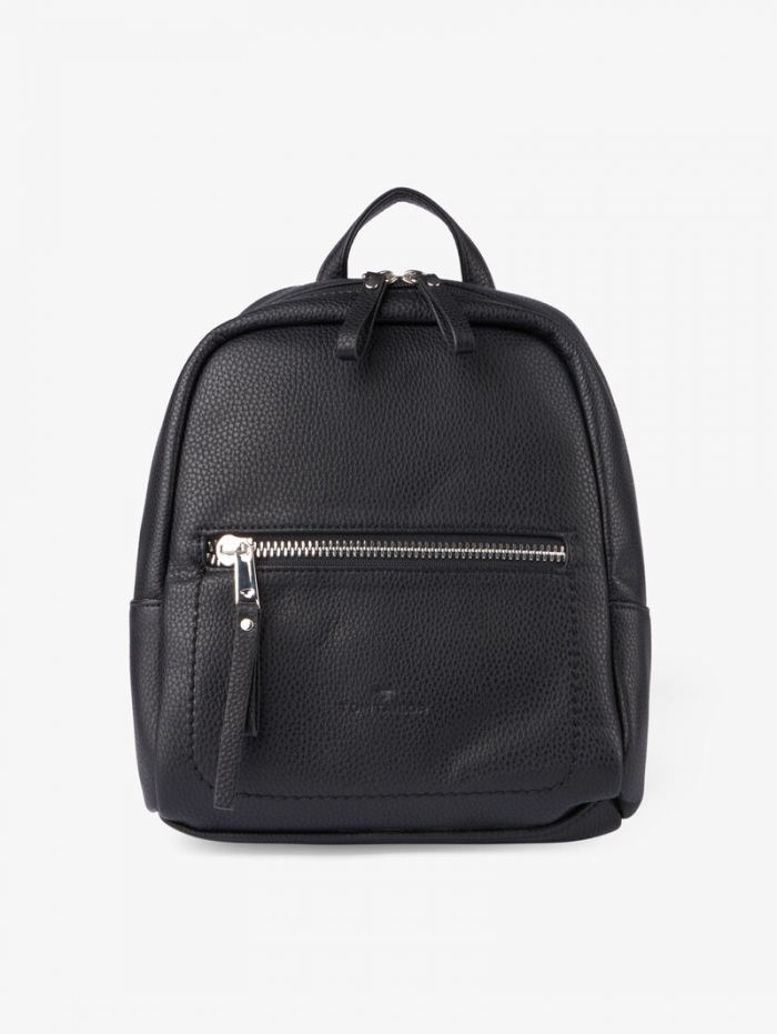 Tom Tailor TTTINNA S Rucksack aus Lederimitat - Schwarz / Black Tom Tailor TTTINNA S Rucksack aus Lederimitat - Schwarz / Black