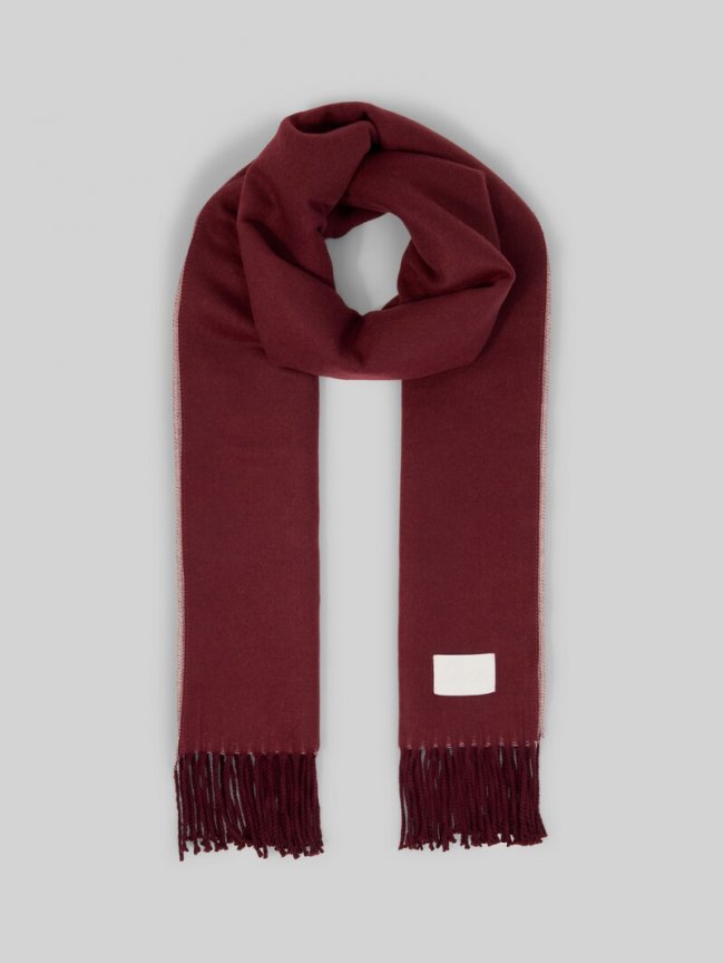 Tom Tailor Wendeschal mit Fransen - Preppy Plum Tom Tailor Wendeschal mit Fransen - Preppy Plum