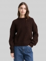 Tom Tailor Oversize Strickpullover - Soft Chocolate Brown Melange Tom Tailor Oversize Strickpullover - Soft Chocolate Brown Melange