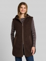 Tom Tailor Longstyle Teddy Weste - Java Dark Brown Tom Tailor Longstyle Teddy Weste - Java Dark Brown