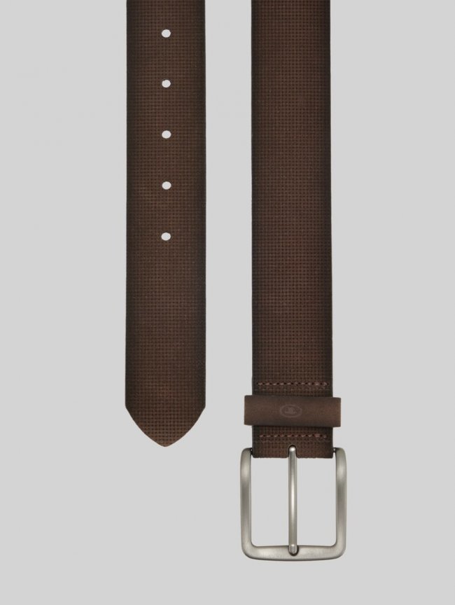 Tom Tailor TTBART Ledergürtel mit eckiger Dornschließe - Dark Brown Uni Tom Tailor TTBART Ledergürtel mit eckiger Dornschließe - Dark Brown Uni