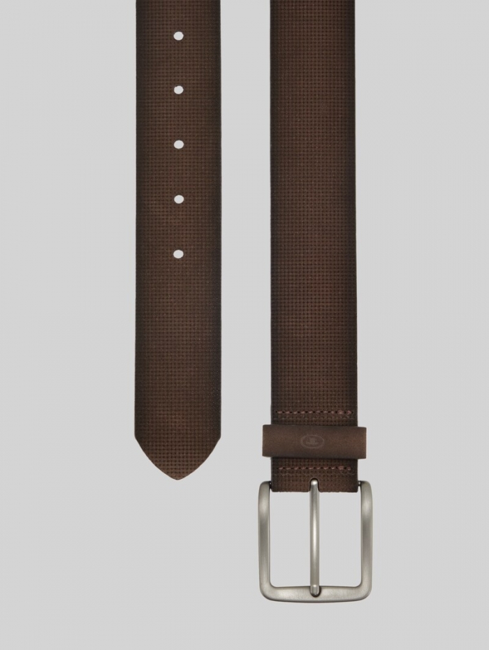 Tom Tailor TTBART Ledergürtel mit eckiger Dornschließe - Dark Brown Uni Tom Tailor TTBART Ledergürtel mit eckiger Dornschließe - Dark Brown Uni