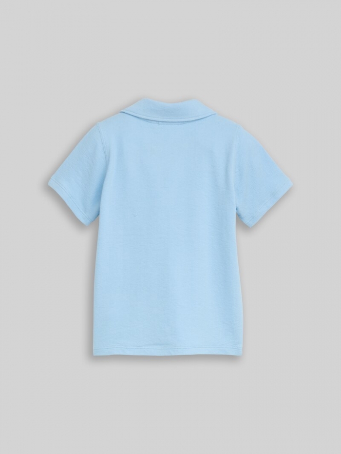 Tom Tailor Poloshirt mit Struktur - Light Cloudy Blue Tom Tailor Poloshirt mit Struktur - Light Cloudy Blue